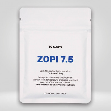 Zopi (Zopiclone) 7.5mg/30 tablets - Pharmacy Grade